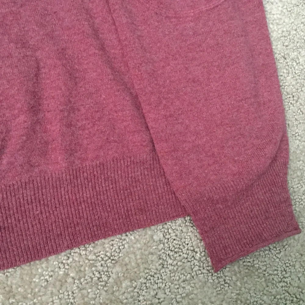 Banana Republic Lambs Wool Cashmere Red Sweater Size Large Fall Winter Basic